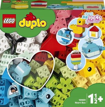 10909 LEGO® DUPLO Širdelės formos dėžė kaina ir informacija | Konstruktoriai ir kaladėlės | pigu.lt