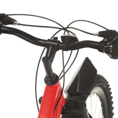 Kalnų dviratis, raudonas, 21 greitis, 26 colių ratai цена и информация | Велосипеды | pigu.lt
