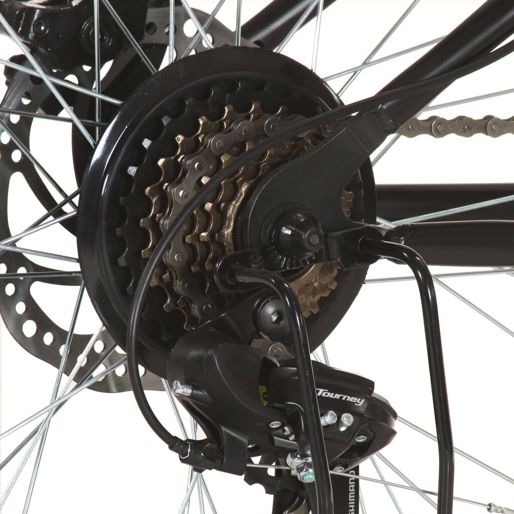 Kalnų dviratis, juodas, 21 greitis, 26 colių ratai цена и информация | Dviračiai | pigu.lt