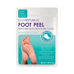 Valomoji pėdų kaukė Skin Republic Foot Peel, 40 ml kaina ir informacija | Kūno kremai, losjonai | pigu.lt