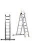 Trijų dalių daugiafunkcinių kopėčių Drabest „PRO“ 3x8 kaina ir informacija | Buitinės kopėčios, rampos | pigu.lt