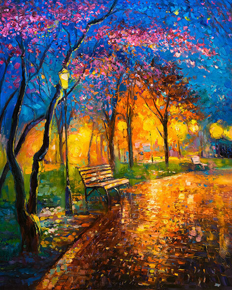 Tapybos pagal skaičius rinkinys 40x50 cm "Autumn Evening" цена и информация | Tapyba pagal skaičius | pigu.lt