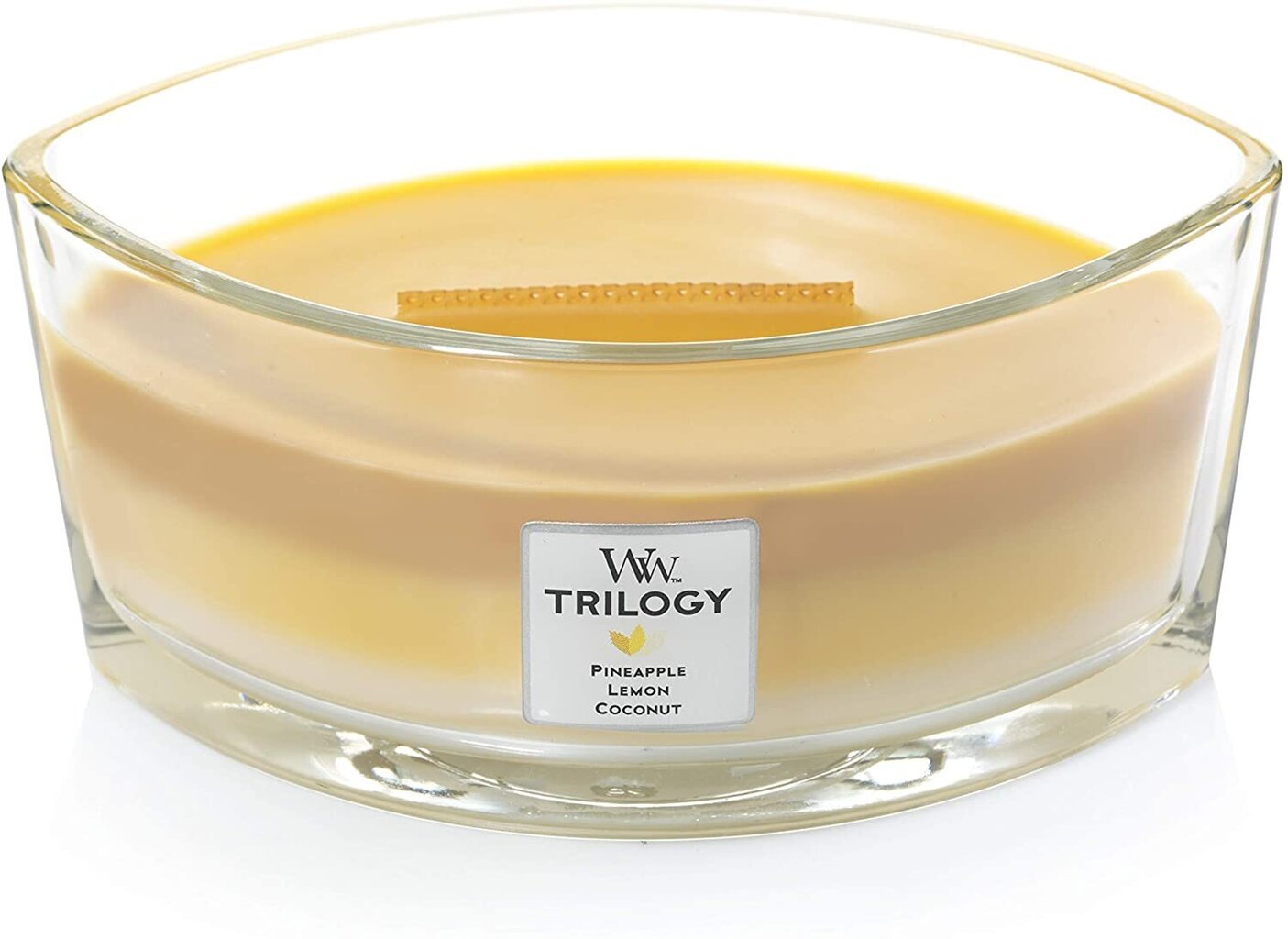 WoodWick kvapioji žvakė Trilogy Elipsa Fruits of Summer, 453,6 g kaina ir informacija | Žvakės, Žvakidės | pigu.lt