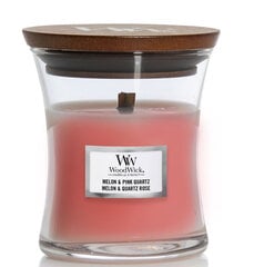 WoodWick ароматическая свеча Melon & Pink Quartz, 85 г цена и информация | Подсвечники, свечи | pigu.lt