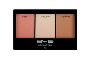 Kontūrinė paletė BYS Contour Trio Sweet, 8 g kaina ir informacija | Makiažo pagrindai, pudros | pigu.lt