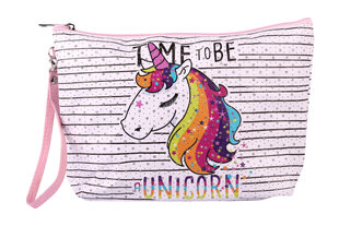 Kosmetikos krepšys BYS Cosmetic Bag Time To Be A Unicorn, 1 vnt. kaina ir informacija | Kosmetinės, veidrodėliai | pigu.lt