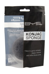 Veido valymo kempinė BYS Konjac Sponge Black, 1 vnt kaina ir informacija | Makiažo šepetėliai, kempinėlės | pigu.lt