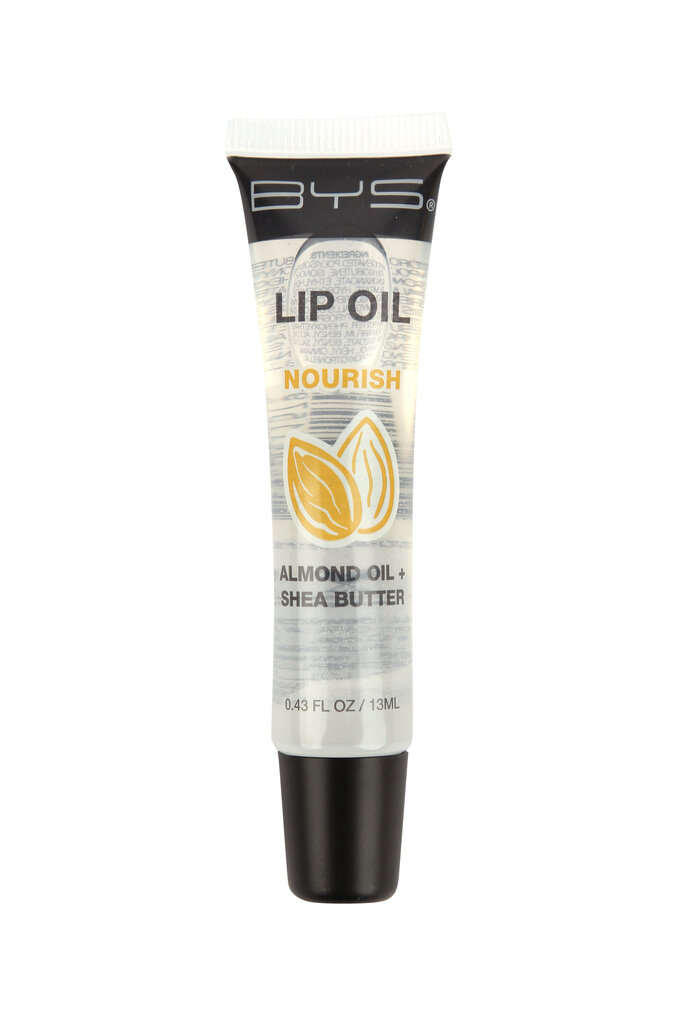 Maitinamasis lūpų aliejus BYS Nourish Almond Oil + Shea Butter, 13 ml kaina ir informacija | Lūpų dažai, blizgiai, balzamai, vazelinai | pigu.lt