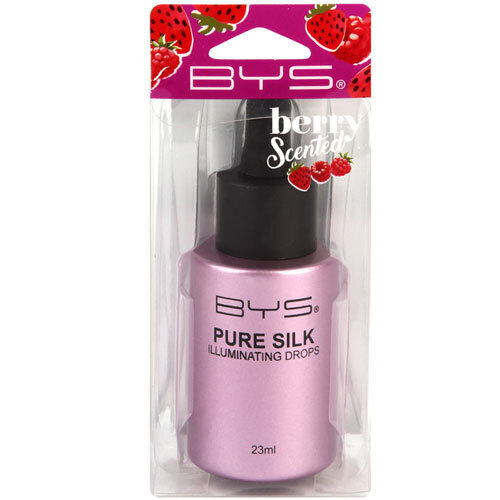 Kontūravo priemonė-blizgantys lašai BYS Pure Silk Illuminating Drops Very Berry Glow, 23 ml kaina ir informacija | Makiažo pagrindai, pudros | pigu.lt