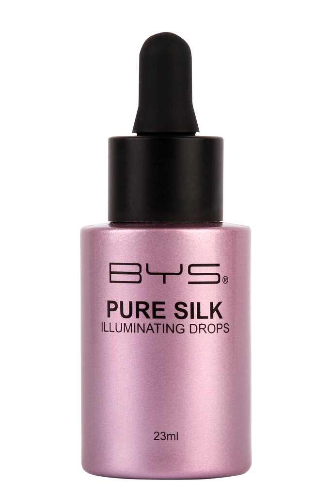 Kontūravo priemonė-blizgantys lašai BYS Pure Silk Illuminating Drops Very Berry Glow, 23 ml цена и информация | Makiažo pagrindai, pudros | pigu.lt
