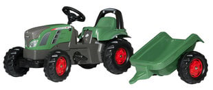 Педальный трактор с прицепом Rolly Toys rollyKid Fendt 516 Vario цена и информация | Игрушки для мальчиков | pigu.lt