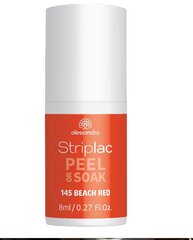 Лак для ногтей Alessandro Striplac Peel or Soak Beach Red, 8 мл цена и информация | Лаки, укрепители для ногтей | pigu.lt