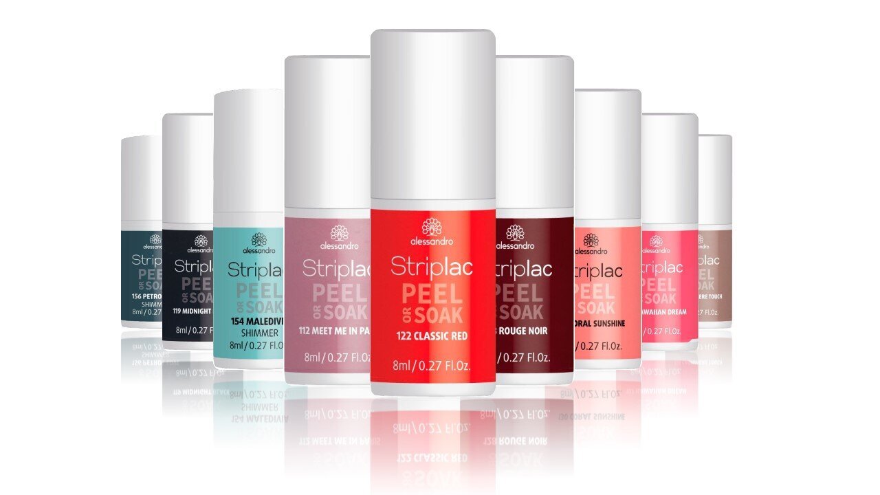 Nagų lakas Alessandro Striplac Peel or Soak Lobster Love, 8ml kaina ir informacija | Nagų lakai, stiprintojai | pigu.lt