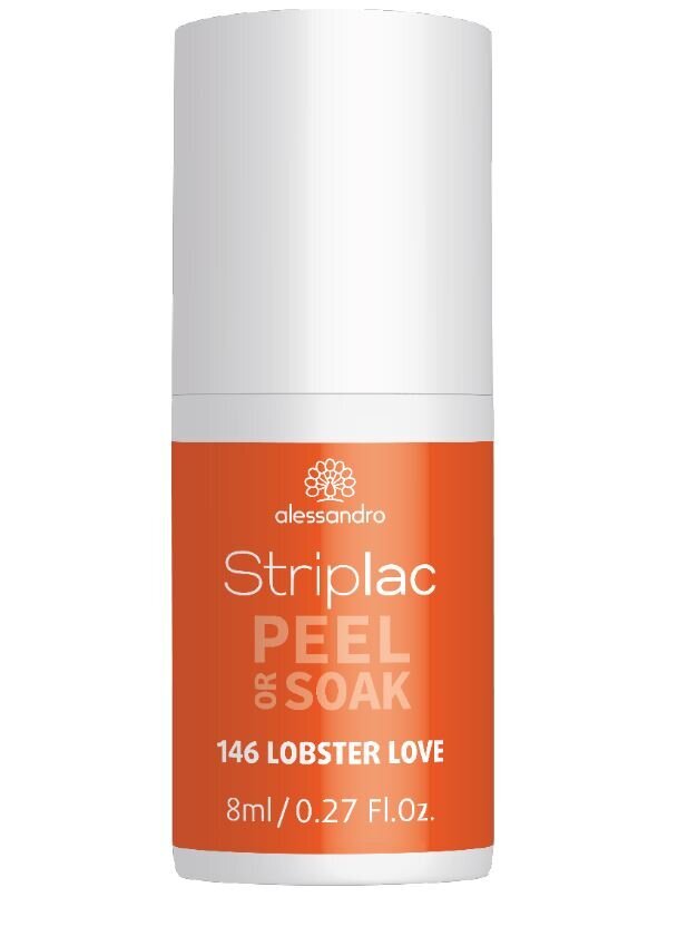 Nagų lakas Alessandro Striplac Peel or Soak Lobster Love, 8ml kaina ir informacija | Nagų lakai, stiprintojai | pigu.lt