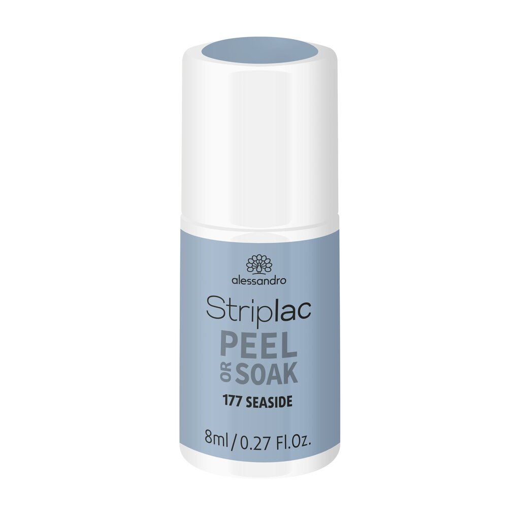 Nagų lakas Alessandro Striplac Peel or Soak Seaside, 8ml kaina ir informacija | Nagų lakai, stiprintojai | pigu.lt