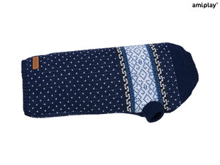Amiplay свитер для собаки Bergen Navy Blue, 19 см цена и информация | Одежда для собак | pigu.lt