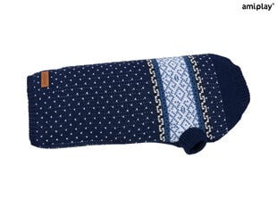 Amiplay свитер для собаки Bergen Navy Blue, 23 см цена и информация | Одежда для собак | pigu.lt