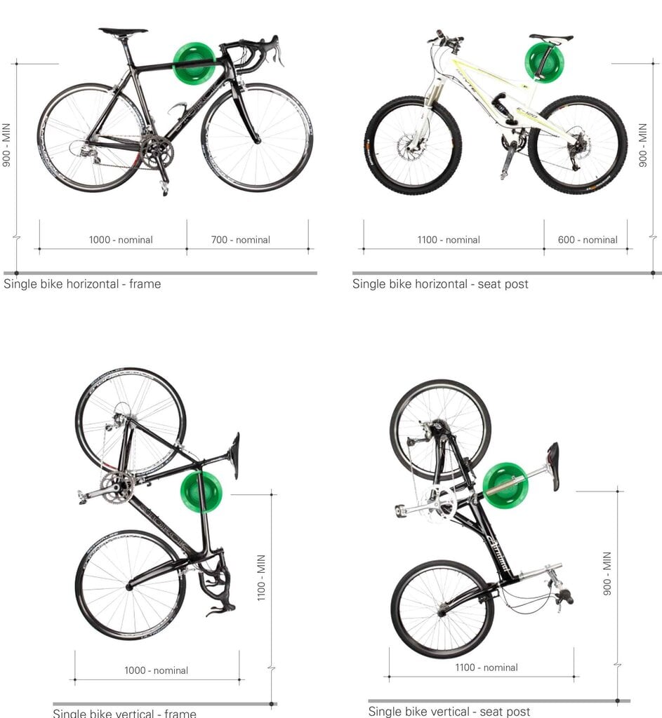 Dviračio laikiklis Cycloc Solo, juodas цена и информация | Kiti dviračių priedai ir aksesuarai | pigu.lt