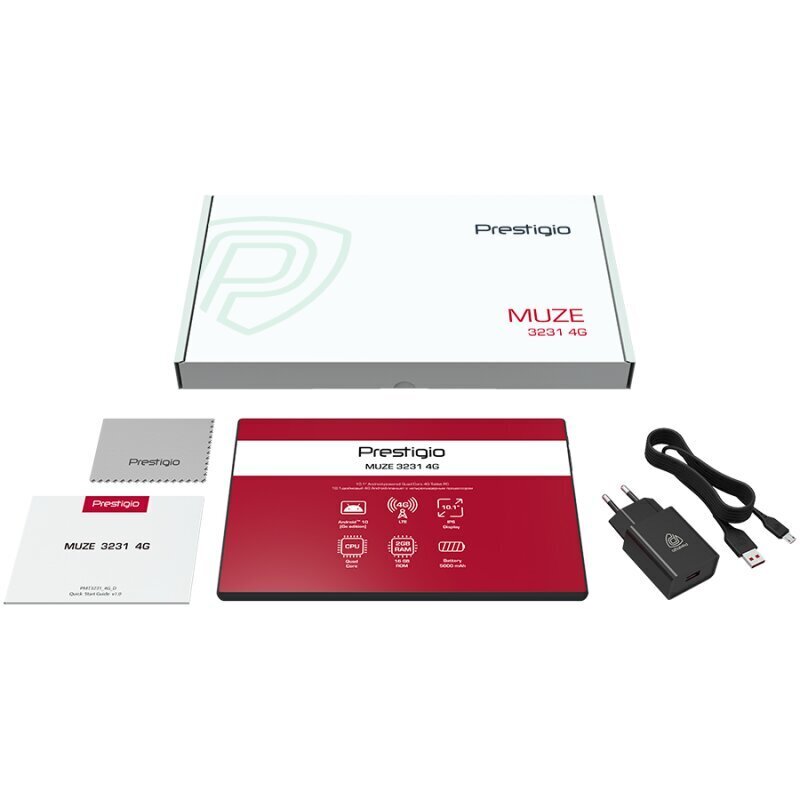 Prestigio Muze 3231 Wi-Fi+4G, 16GB, Dark Grey kaina ir informacija | Planšetiniai kompiuteriai | pigu.lt