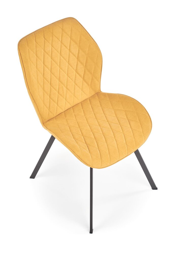 4-ių kėdžių komplektas Halmar K360, geltonas kaina ir informacija | Virtuvės ir valgomojo kėdės | pigu.lt