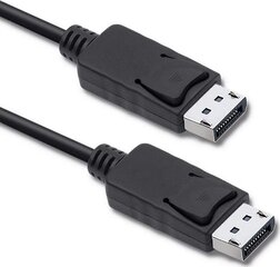 Qoltec DisplayPort, 0.5 m kaina ir informacija | Kabeliai ir laidai | pigu.lt