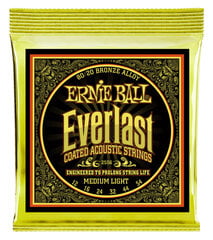 Струны для акустической гитары Ernie Ball Everlast 0.012-0.054 цена и информация | Принадлежности для музыкальных инструментов | pigu.lt