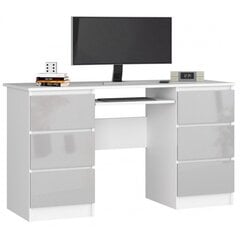 Rašomasis stalas NORE A11, baltas/šviesiai pilkas kaina ir informacija | Kompiuteriniai, rašomieji stalai | pigu.lt
