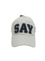 Unisex kepurė su snapeliu be Snazzy Say d. 56-60, balta kaina ir informacija | Vyriški šalikai, kepurės, pirštinės | pigu.lt