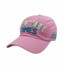 Unisex kepurė su snapeliu be Snazzy New York Times, rožinė kaina ir informacija | Vyriški šalikai, kepurės, pirštinės | pigu.lt