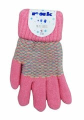 Pirštinės vaikams su vilna Rak R-074, rožinės kaina ir informacija | Žiemos drabužiai vaikams | pigu.lt