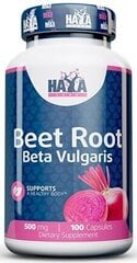 Maisto papildas širdies veiklai Haya Labs Beet Root 100 vnt. kaina ir informacija | Vitaminai, maisto papildai, preparatai gerai savijautai | pigu.lt