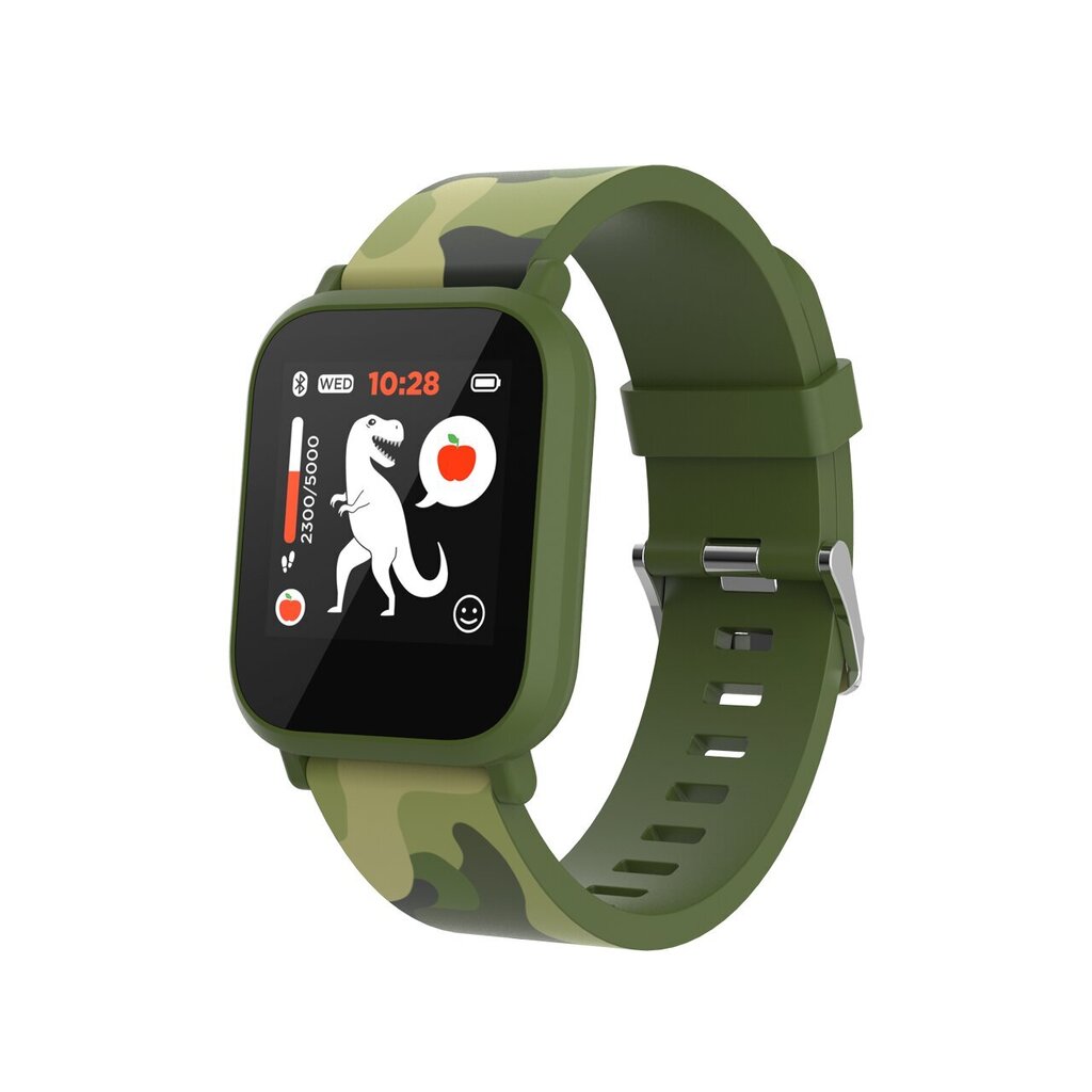 Canyon My Dino KW-33 Green Camouflage kaina ir informacija | Išmanieji laikrodžiai (smartwatch) | pigu.lt