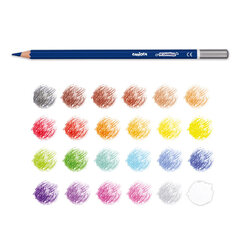 Akvareliniai pieštukai Carioca, 24 spalvų kaina ir informacija | Piešimo, tapybos, lipdymo reikmenys | pigu.lt