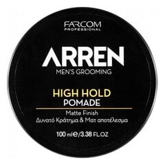 Stiprios fiksacijos pomada Farcom Professional Arren Men's Grooming High Hold Pomade Matte Finish, 100 ml kaina ir informacija | Plaukų formavimo priemonės | pigu.lt