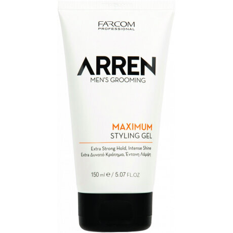 Stiprios fiksacijos želė vyrams Farcom Professional ARREN Men's Grooming Maximum Styling Gel, 150ml kaina ir informacija | Plaukų formavimo priemonės | pigu.lt