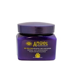 Kaukė šviesiems plaukams Angel Professional No Yellow Crystaline Mask, 500 ml kaina ir informacija | Priemonės plaukų stiprinimui | pigu.lt