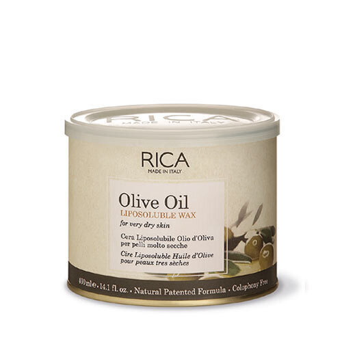 Vaškas labai sausai odai Rica Olive Oil Liposoluble Wax, 400 ml kaina ir informacija | Depiliacijos priemonės | pigu.lt