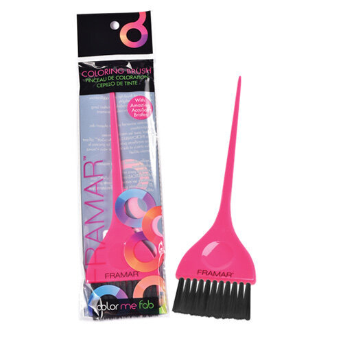 Šepetėlis plaukų dažymui Framar Coloring Pink Brush цена и информация | Plaukų dažai | pigu.lt
