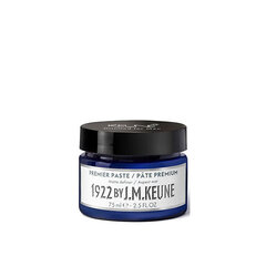 Modeliavimo pasta plaukams 1922 by J.M. Keune Premier Paste, 75 ml kaina ir informacija | Plaukų formavimo priemonės | pigu.lt