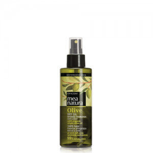 Purškiamas plaukų ir kūno aliejus Farcom Mea Natura Olive Dry Oil Intense Hydration Hair&Body, 160 ml цена и информация | Priemonės plaukų stiprinimui | pigu.lt