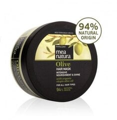 Maitinanti plaukų kaukė su alyvuogių aliejumi Farcom Mea Natura Olive Hair Mask Intensive Nourishment&Shine, 250 ml цена и информация | Средства для укрепления волос | pigu.lt