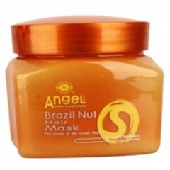 Kaukė sausiems plaukams Angel Brazil Nut Hair Mask, 500 ml kaina ir informacija | Priemonės plaukų stiprinimui | pigu.lt