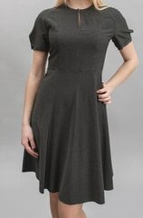 Įliemenuota suknelė, pilka kaina ir informacija | Suknelės | pigu.lt