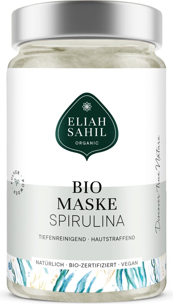 Spirulina kaukė veidui Eliah Sahil, 100 g kaina ir informacija | Veido kaukės, paakių kaukės | pigu.lt