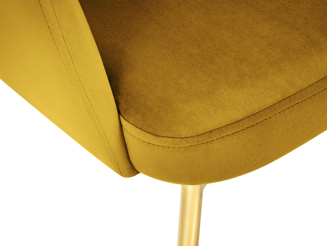 Kėdė Micadoni Home Chaya, geltona kaina ir informacija | Virtuvės ir valgomojo kėdės | pigu.lt