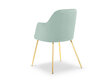 Kėdė Micadoni Home Chaya, šviesiai žalia kaina ir informacija | Virtuvės ir valgomojo kėdės | pigu.lt