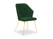 Kėdė Micadoni Home Cobra, tamsiai žalia kaina ir informacija | Virtuvės ir valgomojo kėdės | pigu.lt