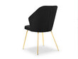 Kėdė Micadoni Home Cobra, juoda kaina ir informacija | Virtuvės ir valgomojo kėdės | pigu.lt