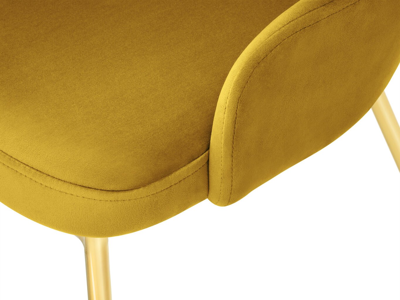 Kėdė Micadoni Home Cadiz, geltona kaina ir informacija | Virtuvės ir valgomojo kėdės | pigu.lt