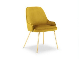 Kėdė Micadoni Home Cadiz, geltona kaina ir informacija | Virtuvės ir valgomojo kėdės | pigu.lt